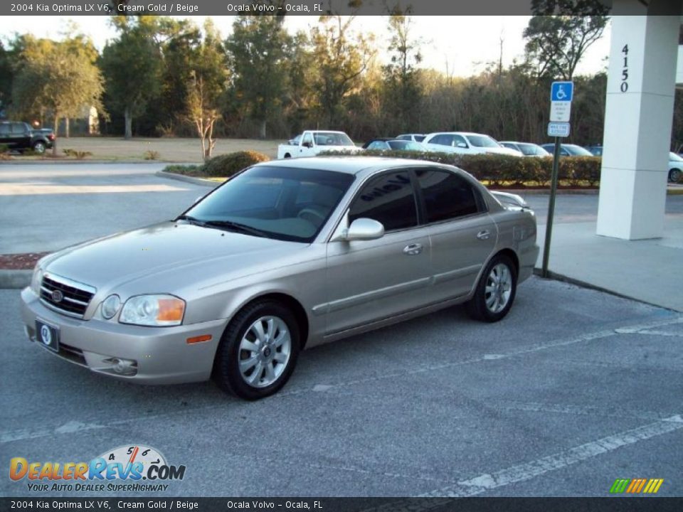 2004 Kia Optima LX V6 Cream Gold / Beige Photo #4