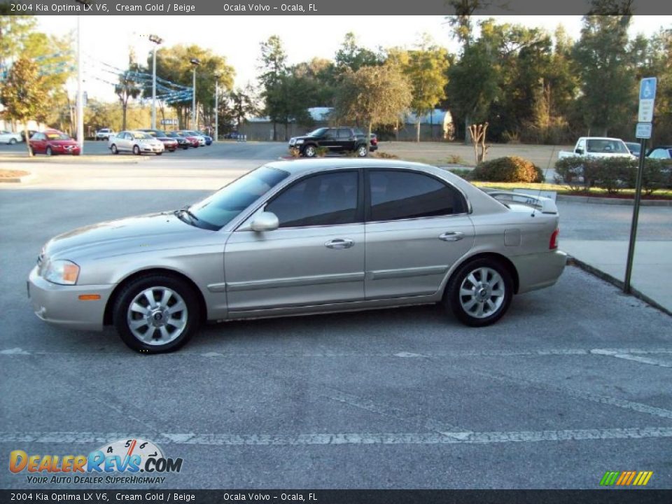 2004 Kia Optima LX V6 Cream Gold / Beige Photo #5