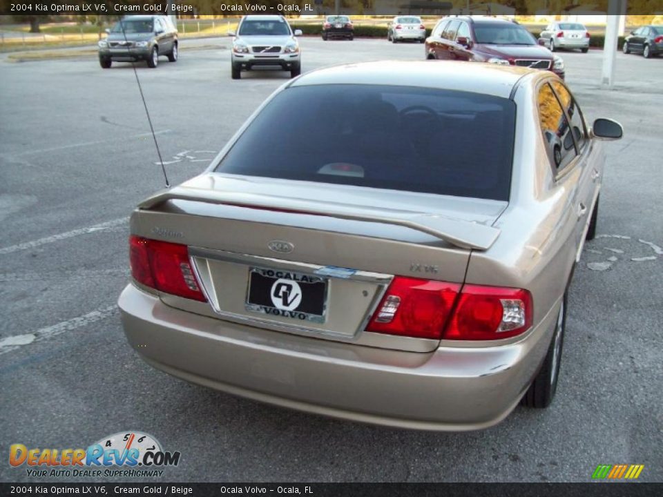 2004 Kia Optima LX V6 Cream Gold / Beige Photo #8