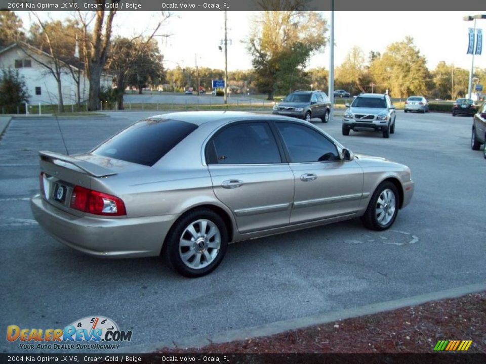 2004 Kia Optima LX V6 Cream Gold / Beige Photo #9