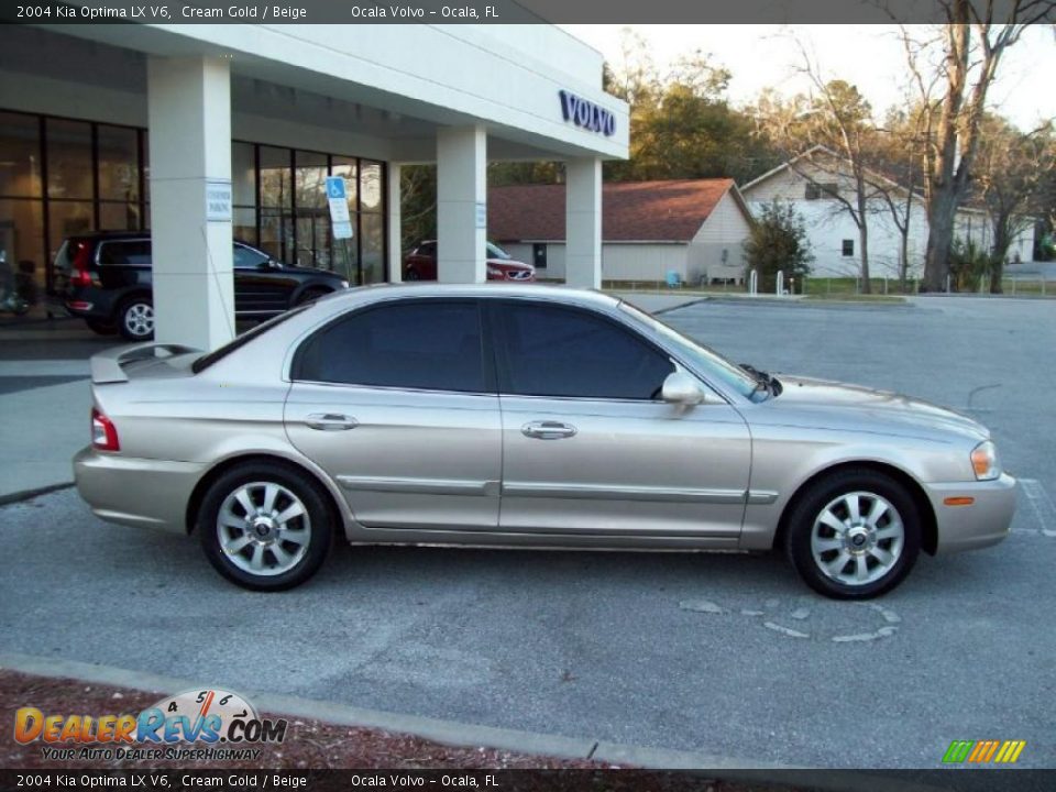 2004 Kia Optima LX V6 Cream Gold / Beige Photo #10