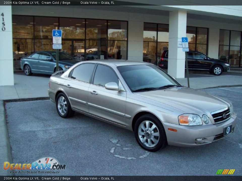 2004 Kia Optima LX V6 Cream Gold / Beige Photo #11