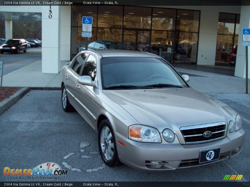 2004 Kia Optima LX V6 Cream Gold / Beige Photo #12