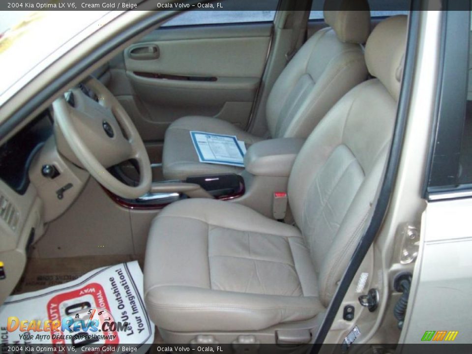 2004 Kia Optima LX V6 Cream Gold / Beige Photo #15