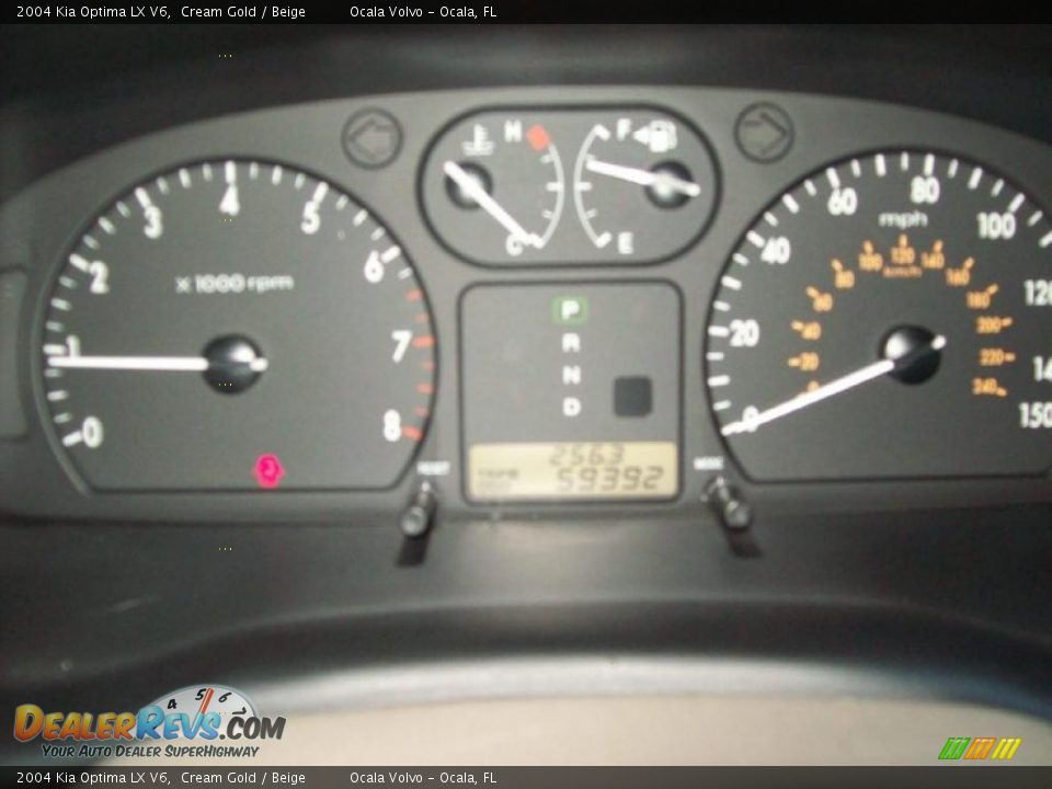 2004 Kia Optima LX V6 Cream Gold / Beige Photo #16