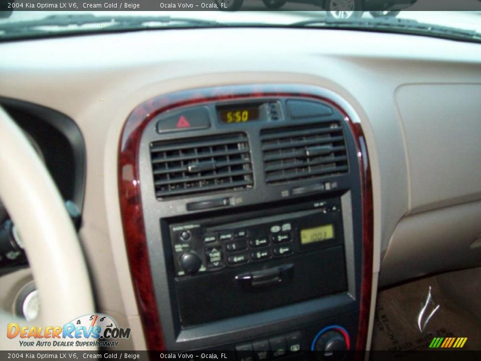 2004 Kia Optima LX V6 Cream Gold / Beige Photo #17