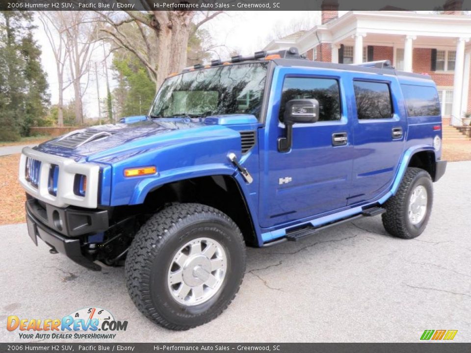 2006 Hummer H2 SUV Pacific Blue / Ebony Photo #2