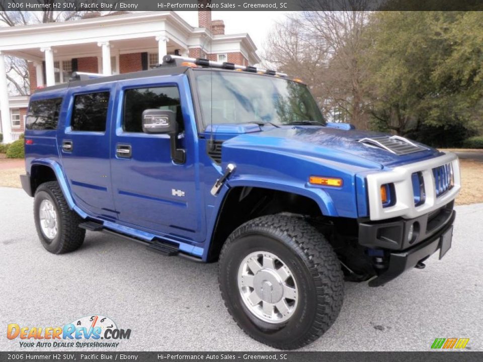 2006 Hummer H2 SUV Pacific Blue / Ebony Photo #10