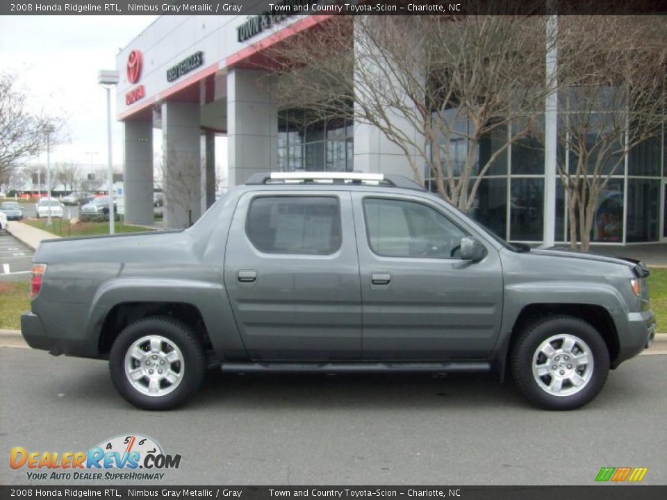 2008 Honda Ridgeline RTL Nimbus Gray Metallic / Gray Photo #2