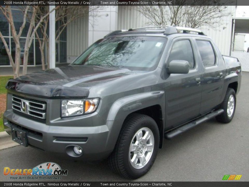 2008 Honda Ridgeline RTL Nimbus Gray Metallic / Gray Photo #4