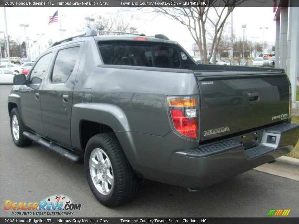 2008 Honda Ridgeline RTL Nimbus Gray Metallic / Gray Photo #5