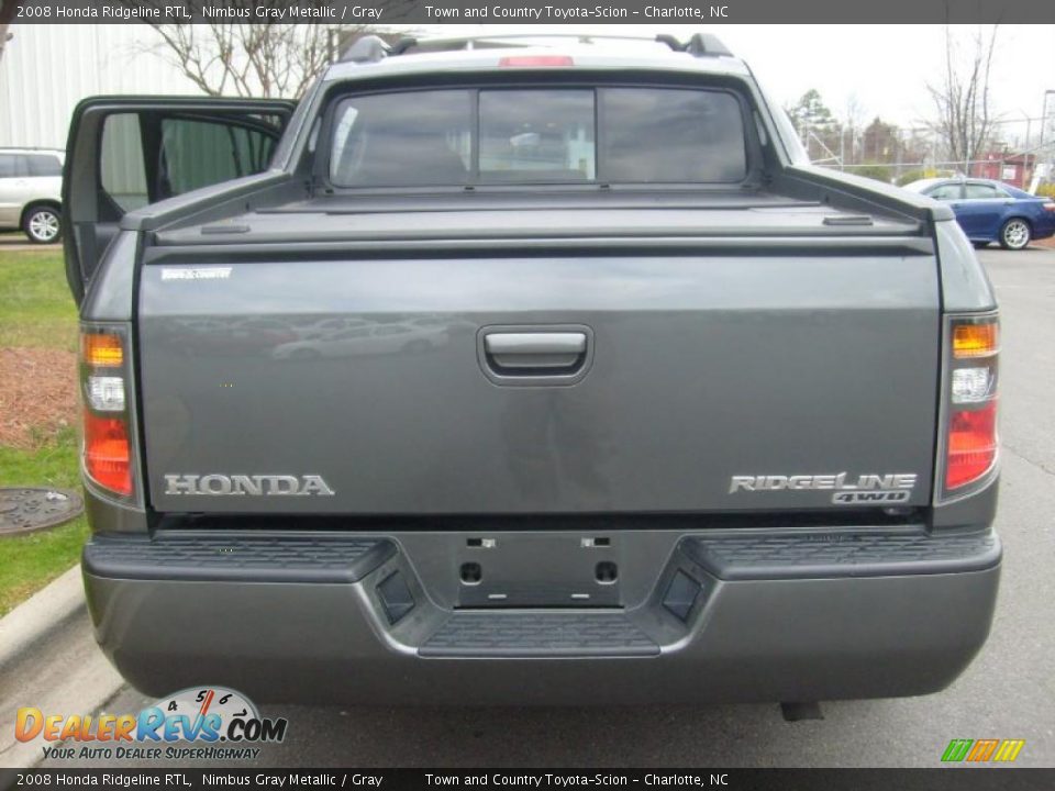 2008 Honda Ridgeline RTL Nimbus Gray Metallic / Gray Photo #8
