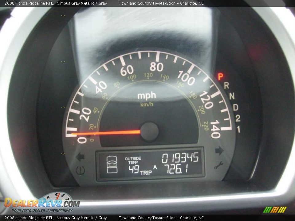 2008 Honda Ridgeline RTL Nimbus Gray Metallic / Gray Photo #9