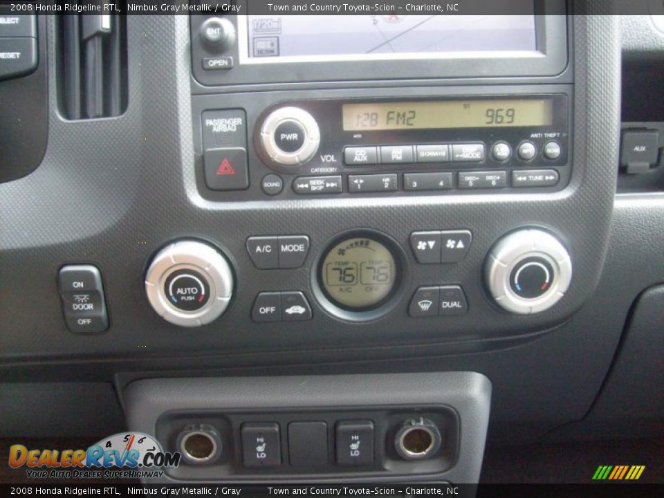 2008 Honda Ridgeline RTL Nimbus Gray Metallic / Gray Photo #12