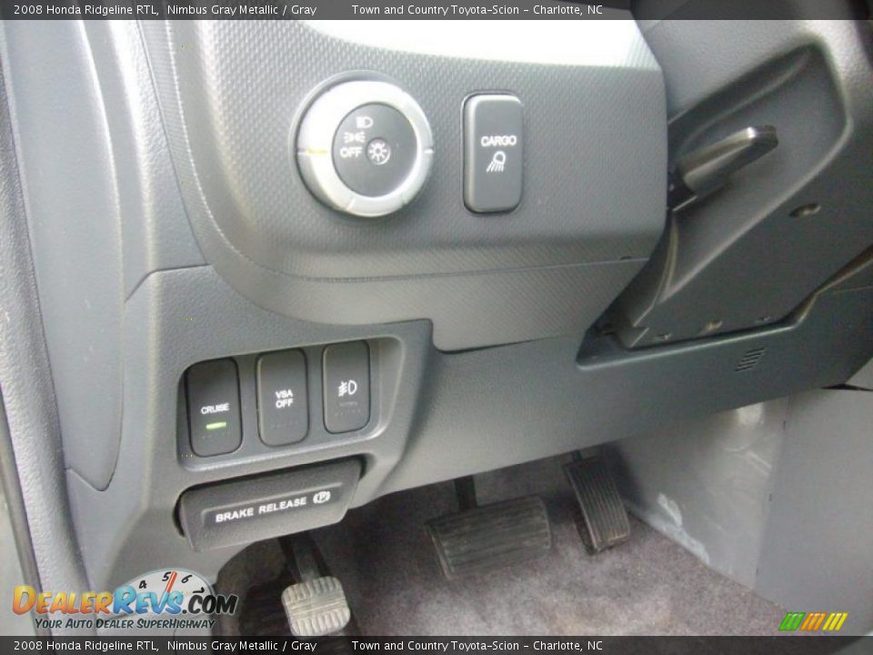 2008 Honda Ridgeline RTL Nimbus Gray Metallic / Gray Photo #14