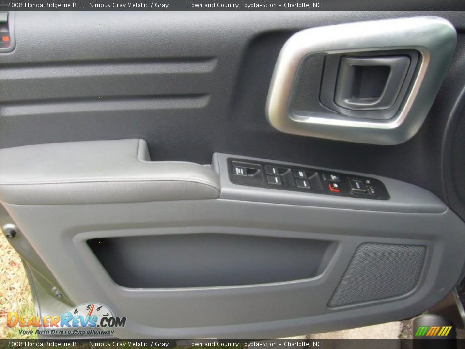 2008 Honda Ridgeline RTL Nimbus Gray Metallic / Gray Photo #15
