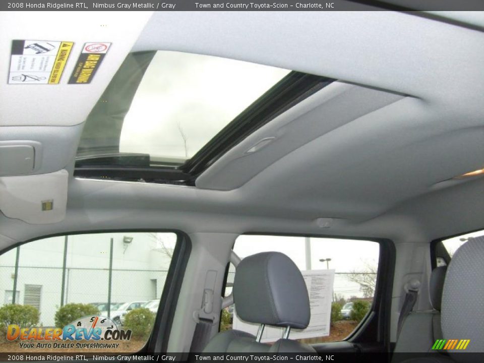 2008 Honda Ridgeline RTL Nimbus Gray Metallic / Gray Photo #16