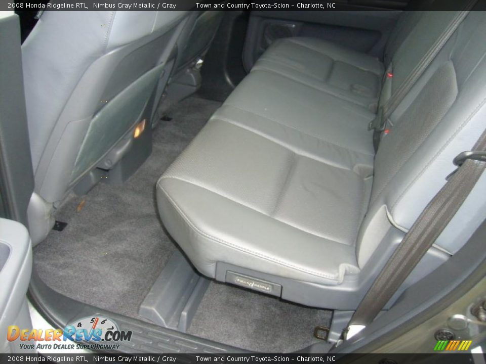 2008 Honda Ridgeline RTL Nimbus Gray Metallic / Gray Photo #18