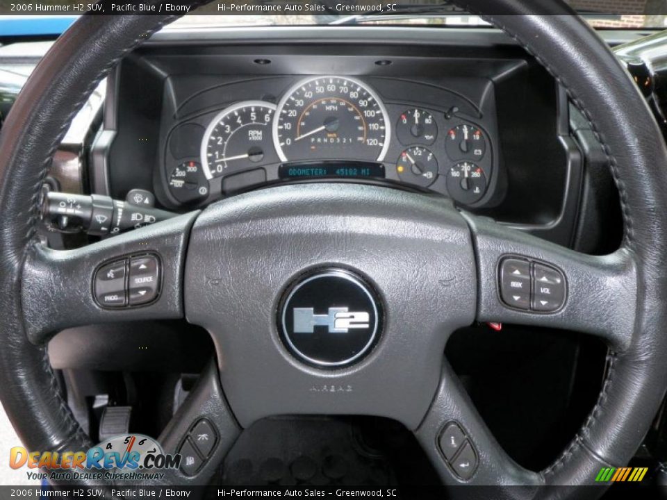 2006 Hummer H2 SUV Pacific Blue / Ebony Photo #32