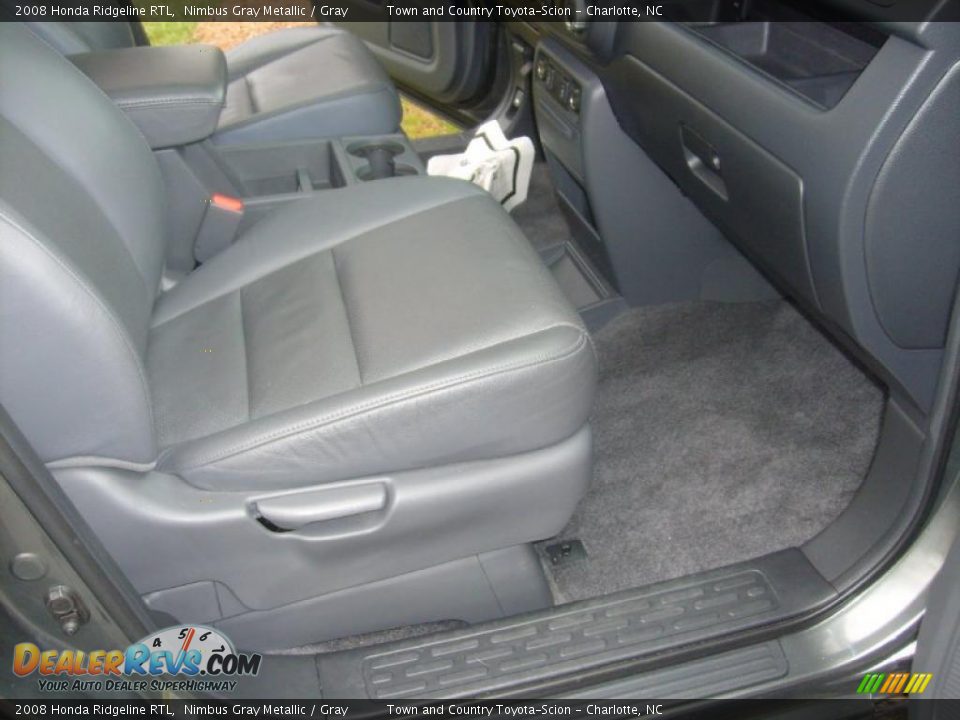 2008 Honda Ridgeline RTL Nimbus Gray Metallic / Gray Photo #21