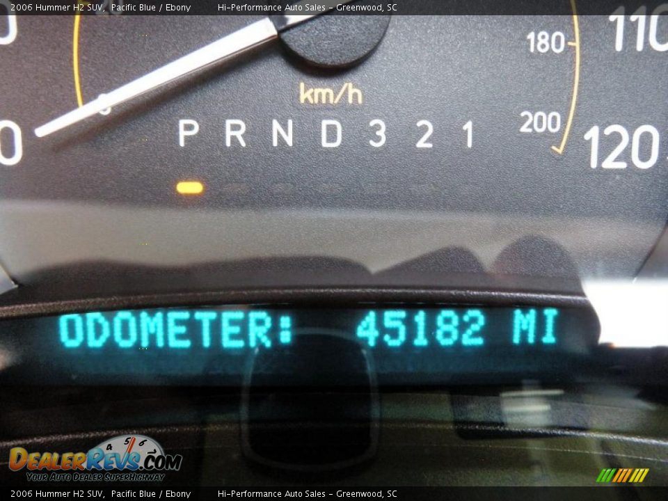 2006 Hummer H2 SUV Pacific Blue / Ebony Photo #33