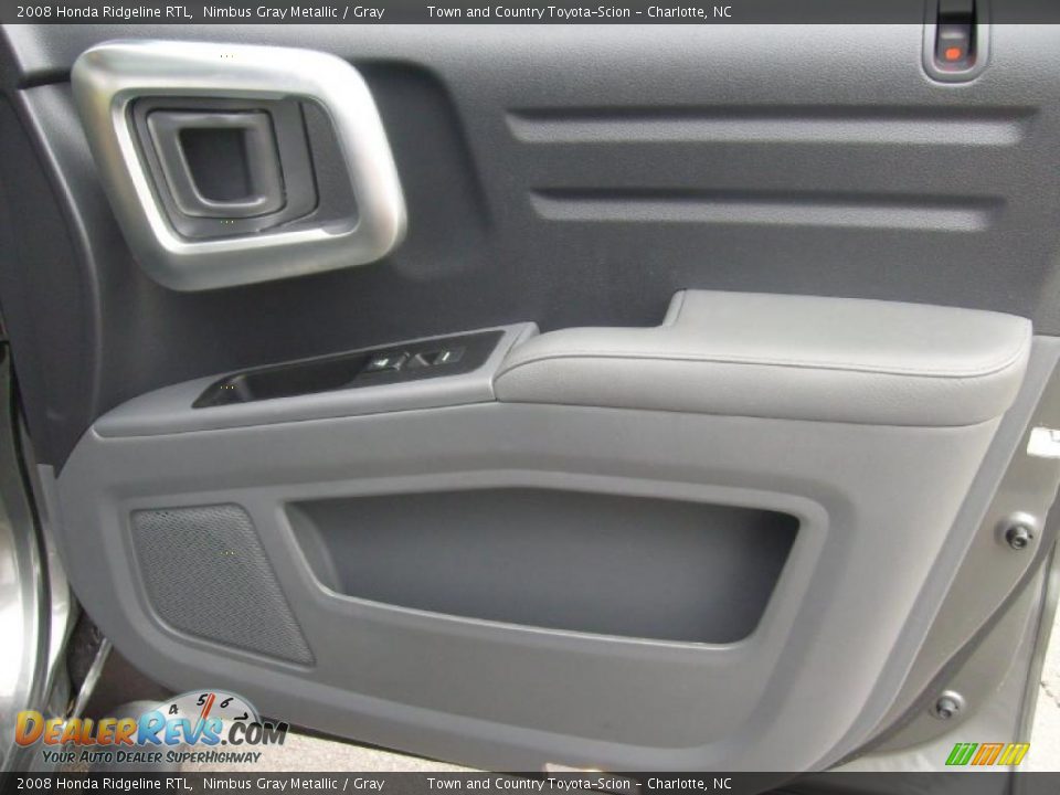 2008 Honda Ridgeline RTL Nimbus Gray Metallic / Gray Photo #22