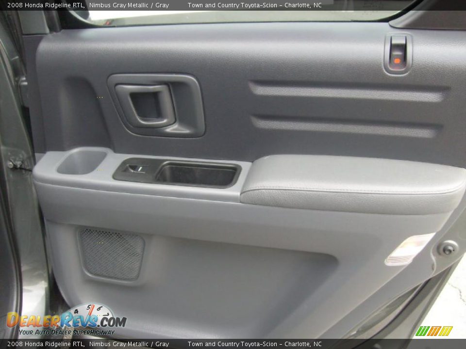 2008 Honda Ridgeline RTL Nimbus Gray Metallic / Gray Photo #24