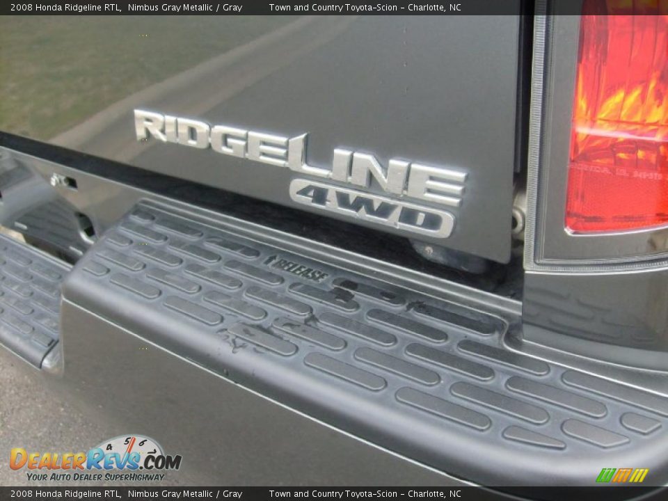 2008 Honda Ridgeline RTL Nimbus Gray Metallic / Gray Photo #25