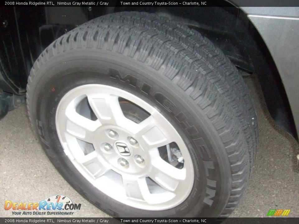 2008 Honda Ridgeline RTL Nimbus Gray Metallic / Gray Photo #28