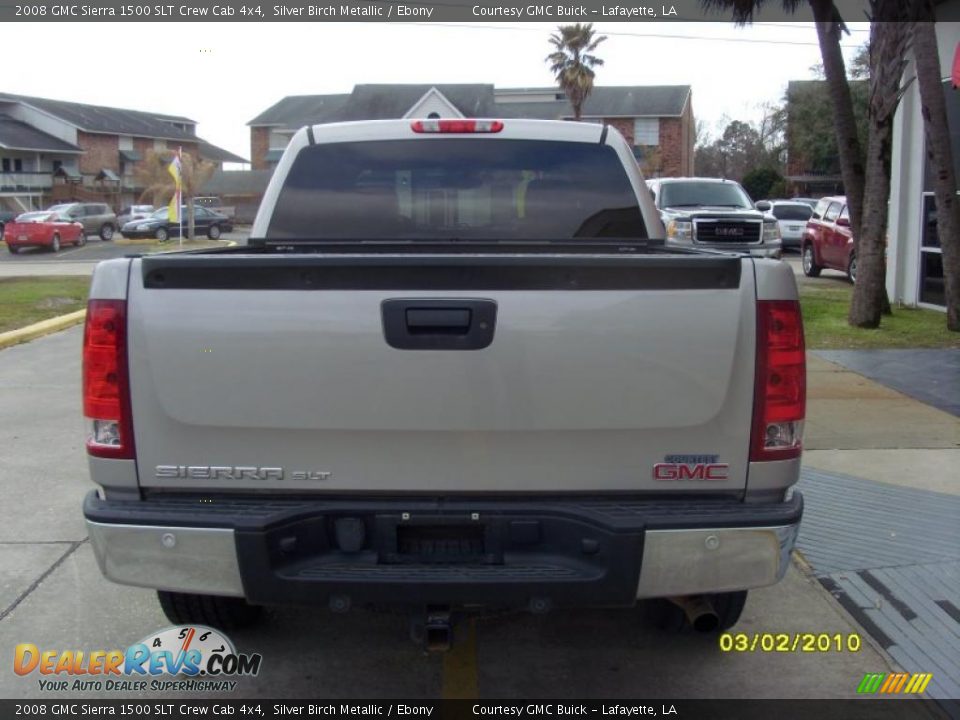 2008 GMC Sierra 1500 SLT Crew Cab 4x4 Silver Birch Metallic / Ebony Photo #2