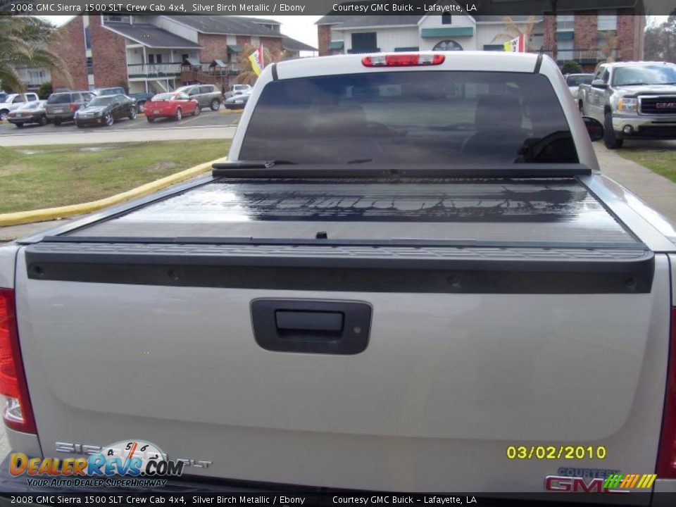 2008 GMC Sierra 1500 SLT Crew Cab 4x4 Silver Birch Metallic / Ebony Photo #4
