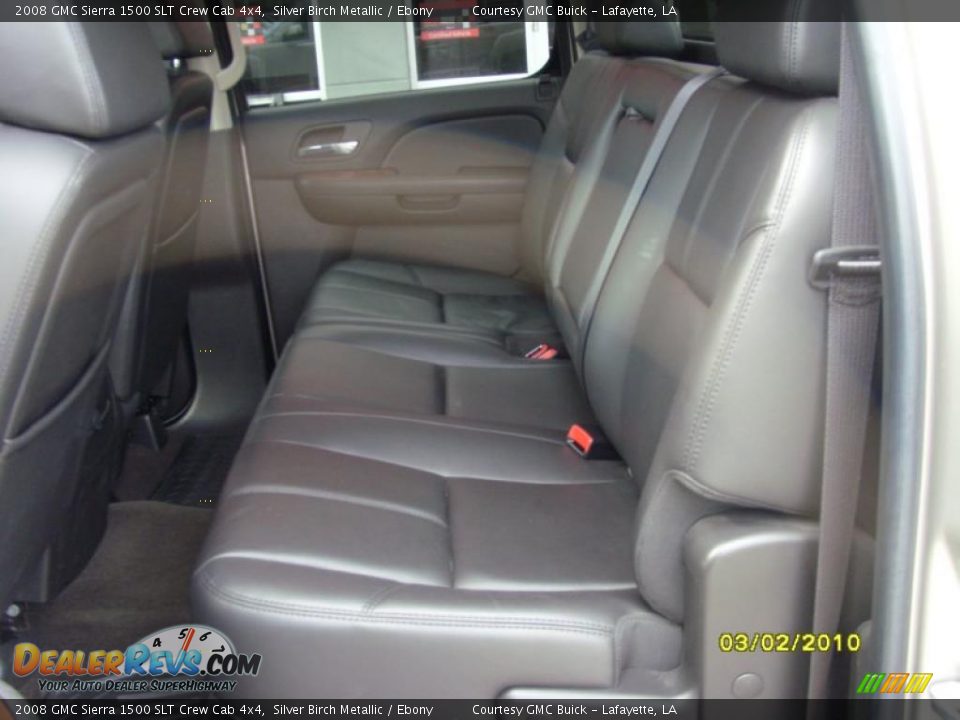 2008 GMC Sierra 1500 SLT Crew Cab 4x4 Silver Birch Metallic / Ebony Photo #12