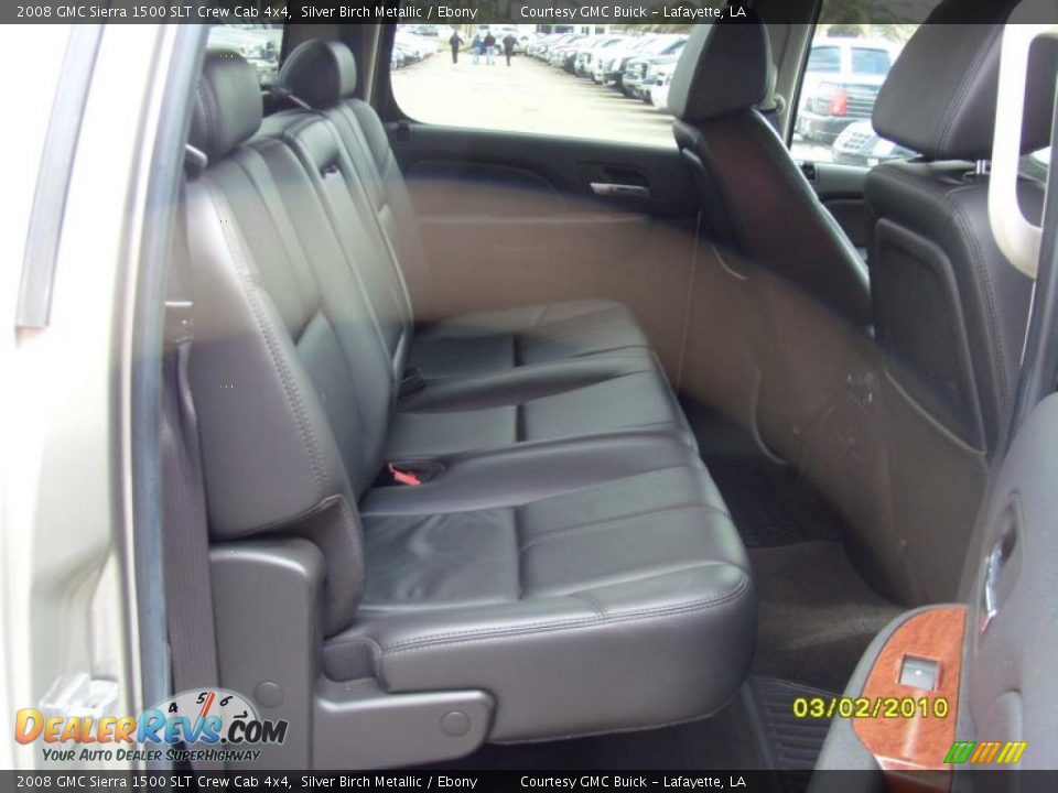 2008 GMC Sierra 1500 SLT Crew Cab 4x4 Silver Birch Metallic / Ebony Photo #13