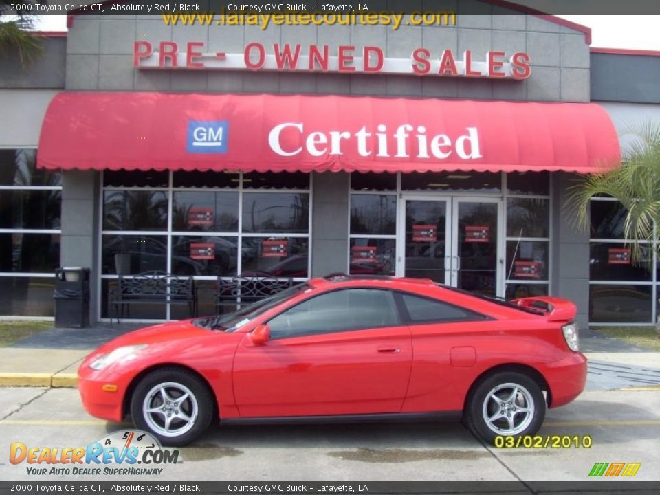 2000 Toyota Celica GT Absolutely Red / Black Photo #1