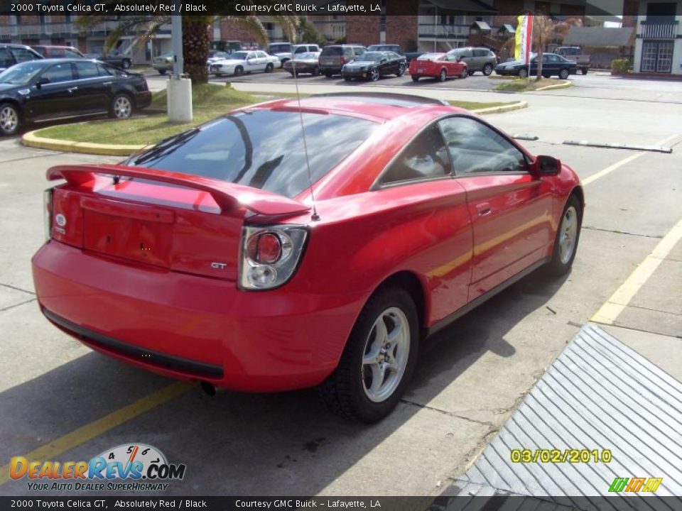 2000 Toyota Celica GT Absolutely Red / Black Photo #4