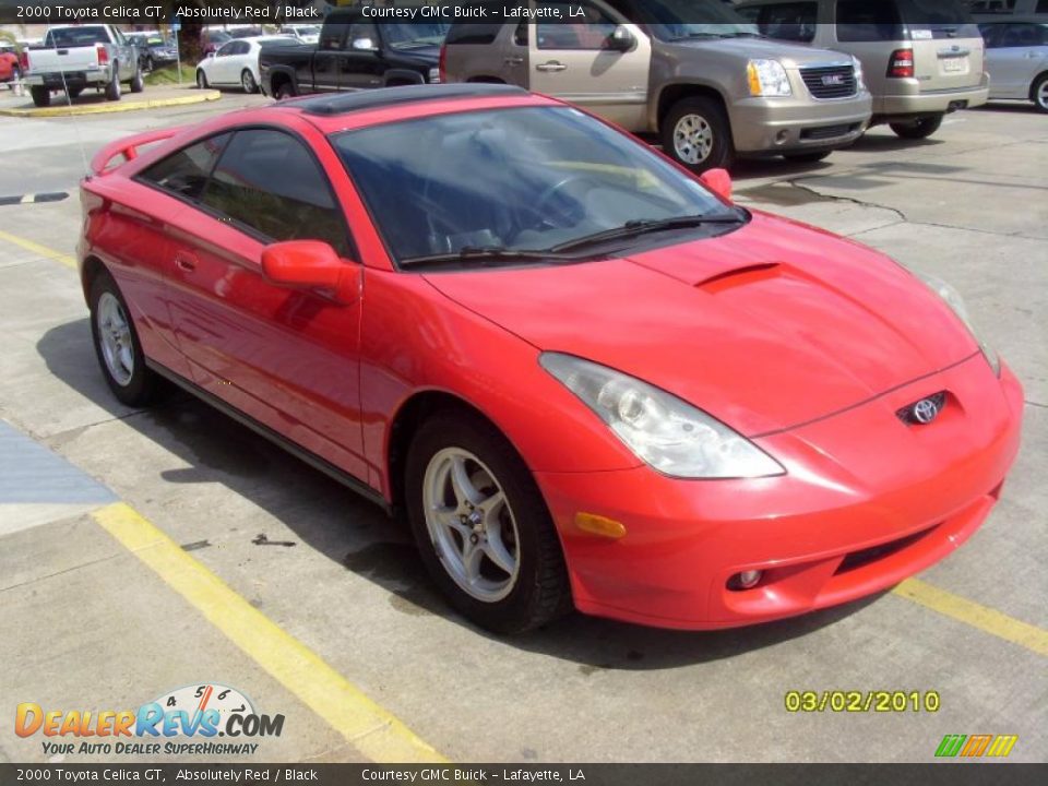 2000 Toyota Celica GT Absolutely Red / Black Photo #5