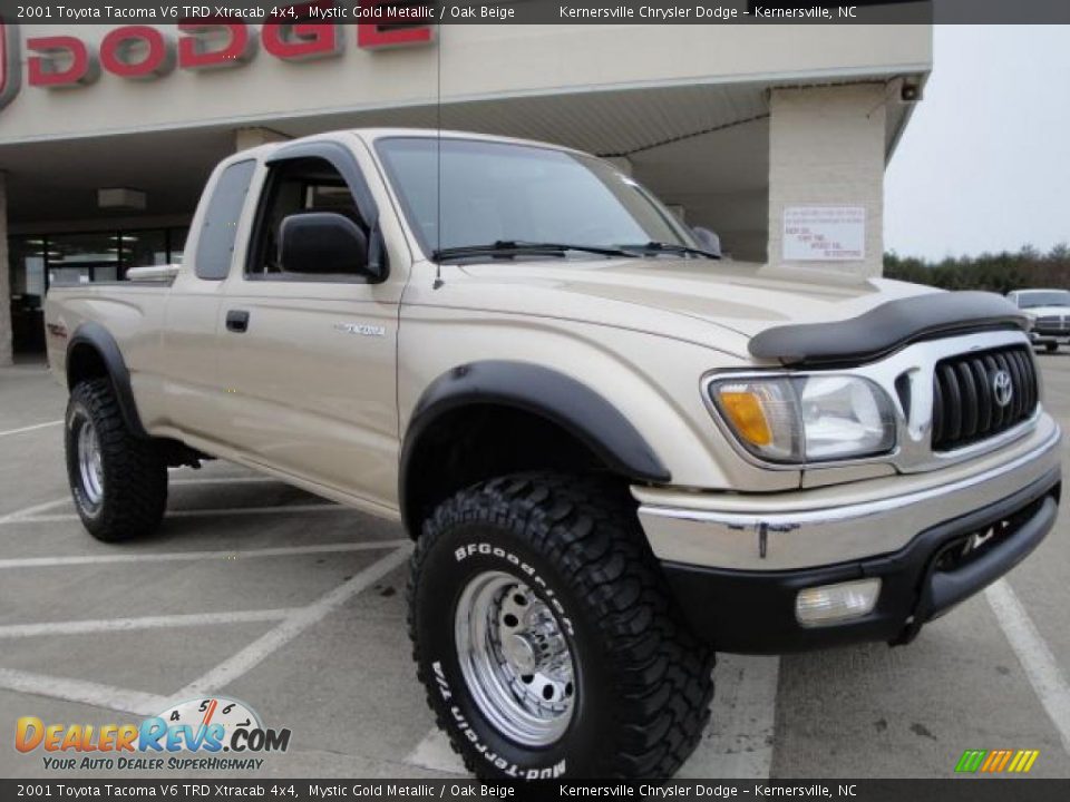 2001 Toyota Tacoma V6 TRD Xtracab 4x4 Mystic Gold Metallic / Oak Beige Photo #1