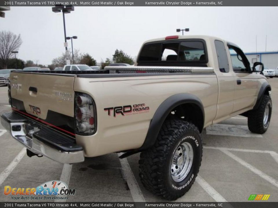 2001 Toyota Tacoma V6 TRD Xtracab 4x4 Mystic Gold Metallic / Oak Beige Photo #3