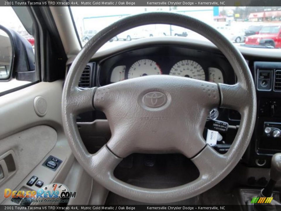 2001 Toyota Tacoma V6 TRD Xtracab 4x4 Mystic Gold Metallic / Oak Beige Photo #20