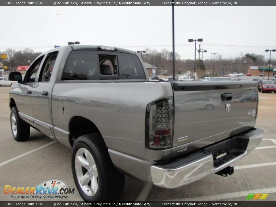 2007 Dodge Ram 1500 SLT Quad Cab 4x4 Mineral Gray Metallic / Medium Slate Gray Photo #5