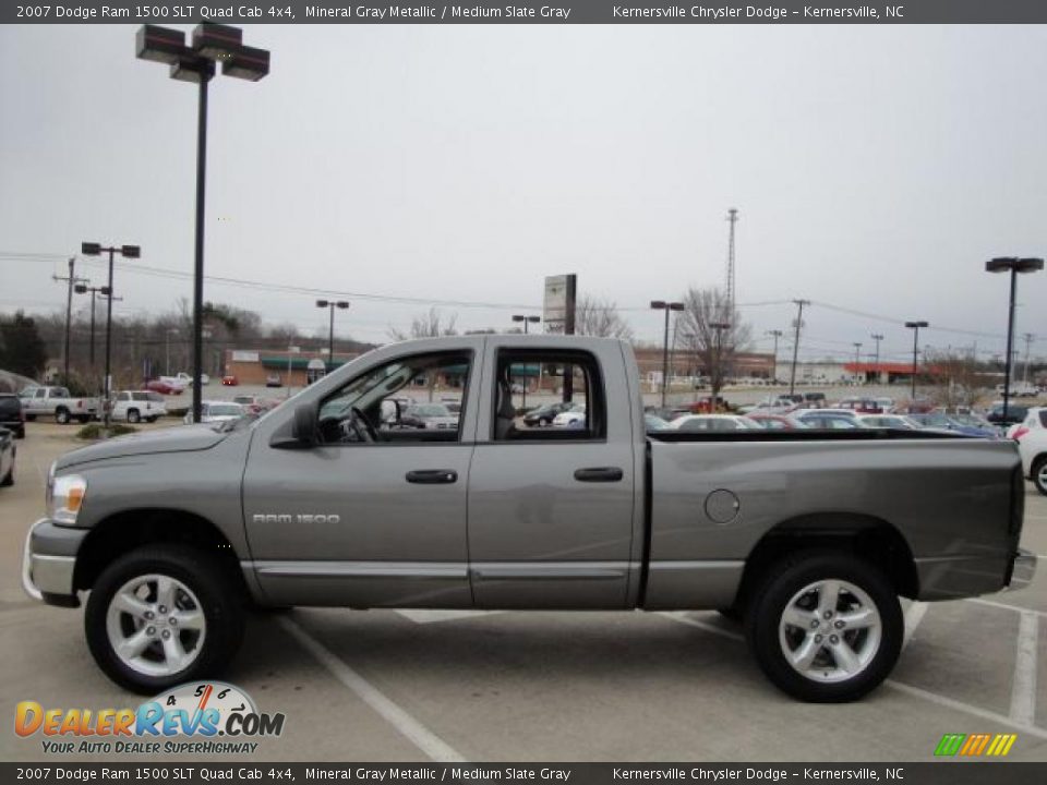 2007 Dodge Ram 1500 SLT Quad Cab 4x4 Mineral Gray Metallic / Medium Slate Gray Photo #6