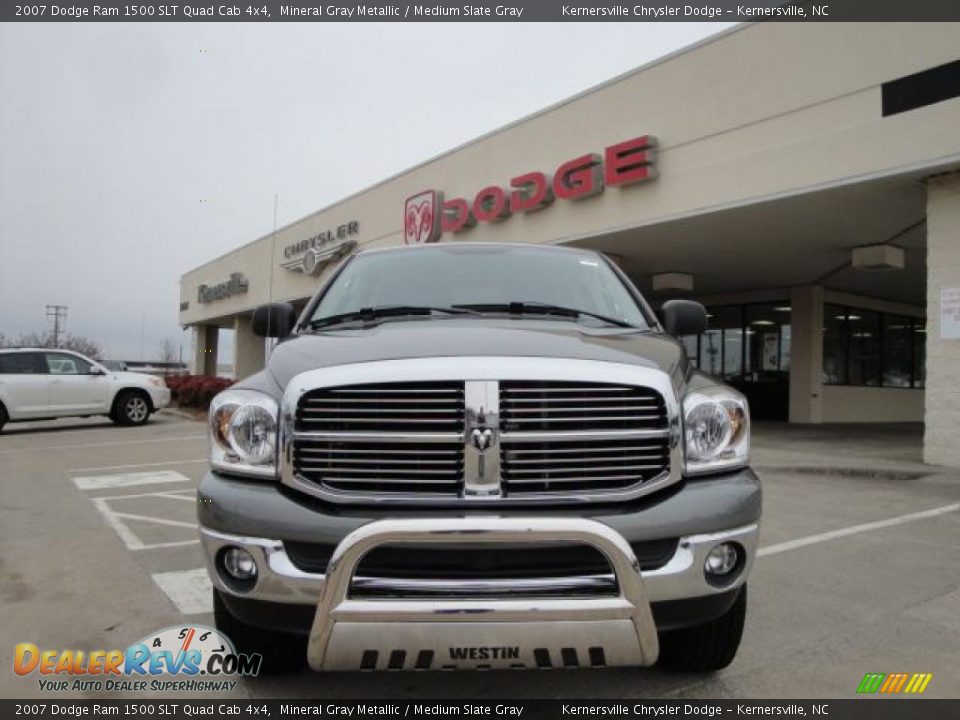 2007 Dodge Ram 1500 SLT Quad Cab 4x4 Mineral Gray Metallic / Medium Slate Gray Photo #8