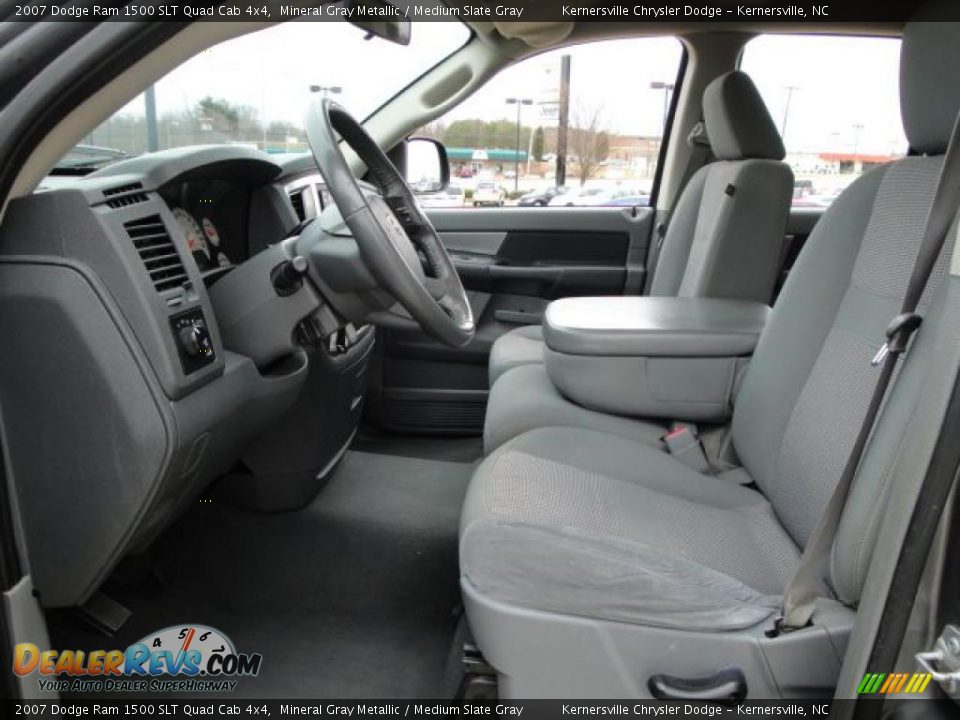 2007 Dodge Ram 1500 SLT Quad Cab 4x4 Mineral Gray Metallic / Medium Slate Gray Photo #16
