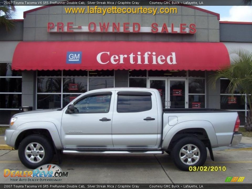 2007 Toyota Tacoma V6 SR5 PreRunner Double Cab Silver Streak Mica / Graphite Gray Photo #1