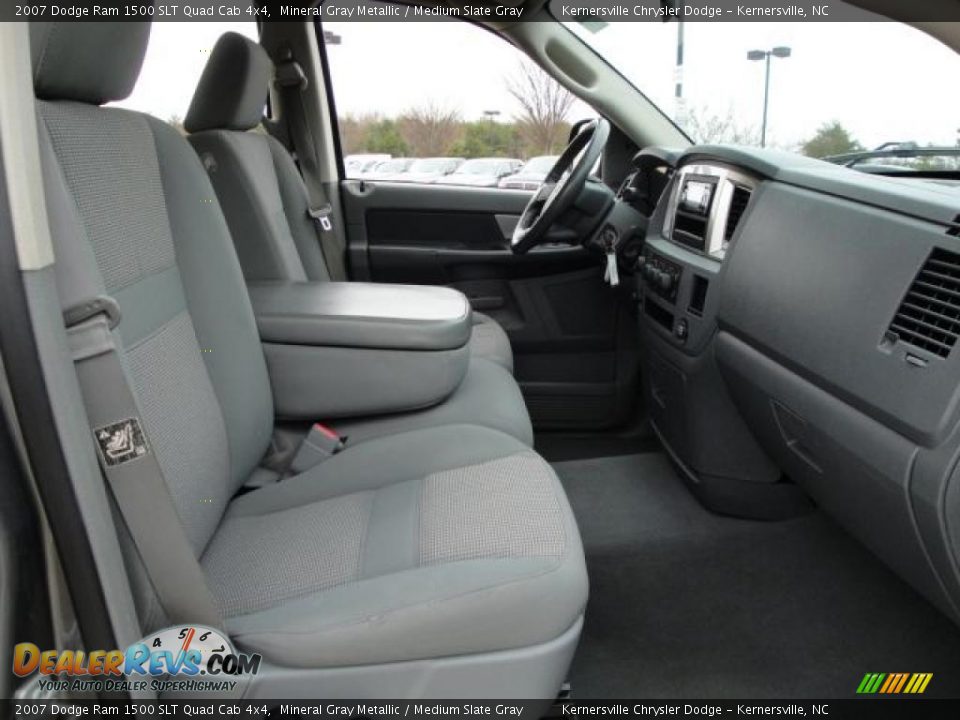 2007 Dodge Ram 1500 SLT Quad Cab 4x4 Mineral Gray Metallic / Medium Slate Gray Photo #21