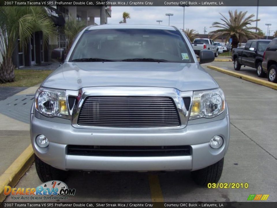 2007 Toyota Tacoma V6 SR5 PreRunner Double Cab Silver Streak Mica / Graphite Gray Photo #6