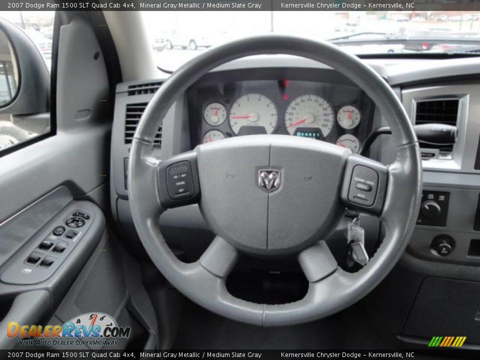 2007 Dodge Ram 1500 SLT Quad Cab 4x4 Mineral Gray Metallic / Medium Slate Gray Photo #27