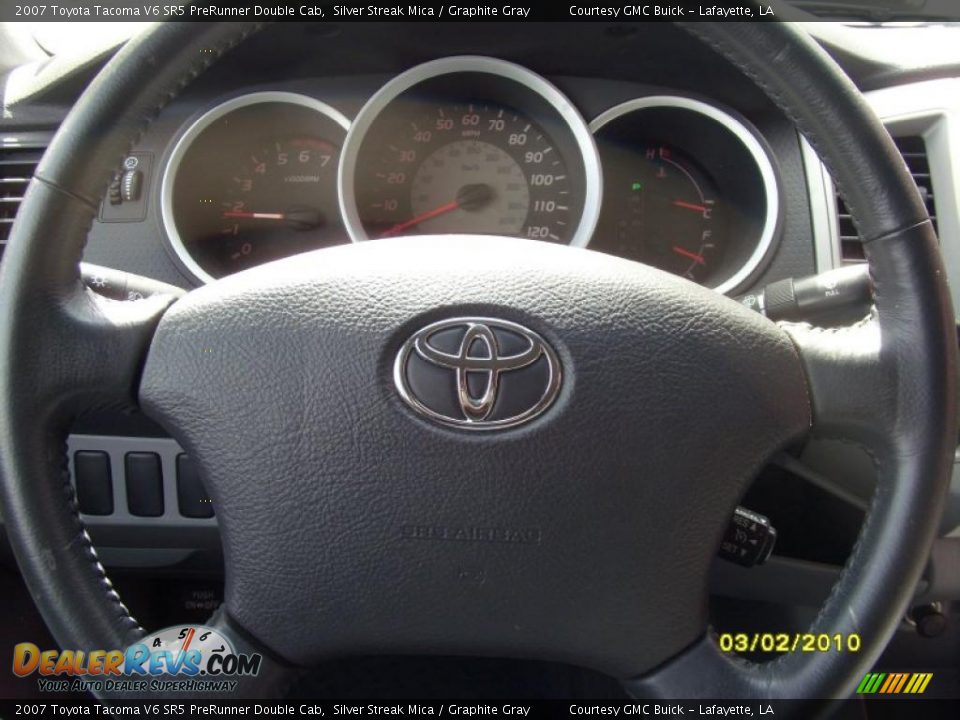 2007 Toyota Tacoma V6 SR5 PreRunner Double Cab Silver Streak Mica / Graphite Gray Photo #7