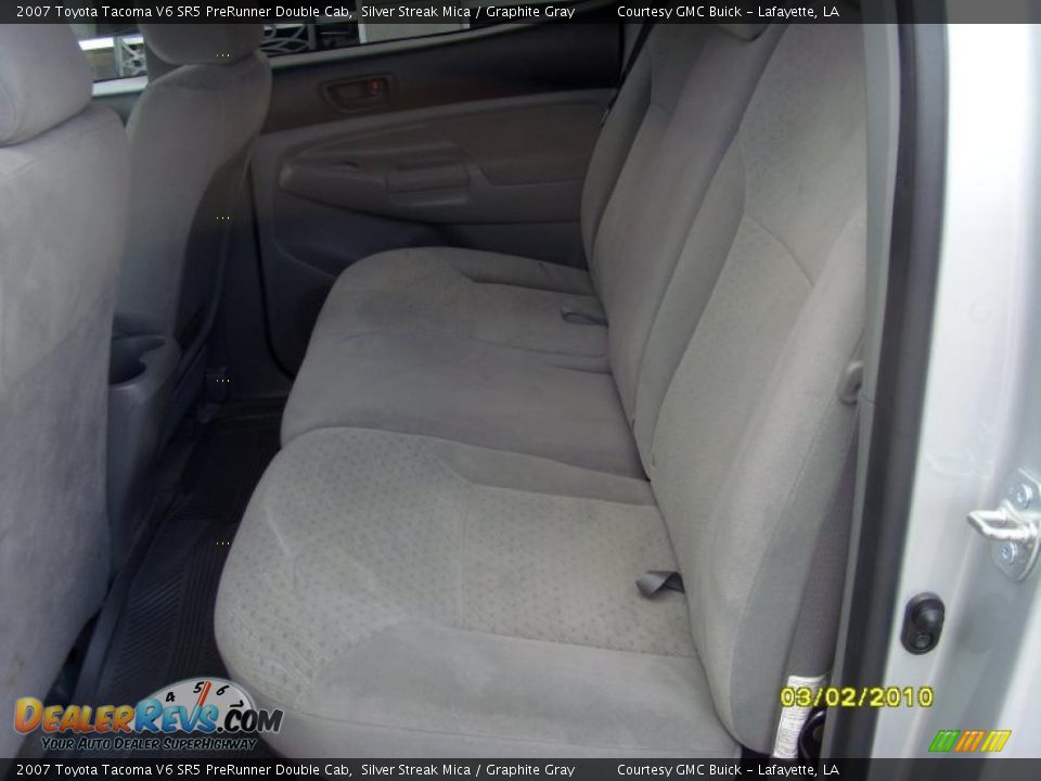 2007 Toyota Tacoma V6 SR5 PreRunner Double Cab Silver Streak Mica / Graphite Gray Photo #10