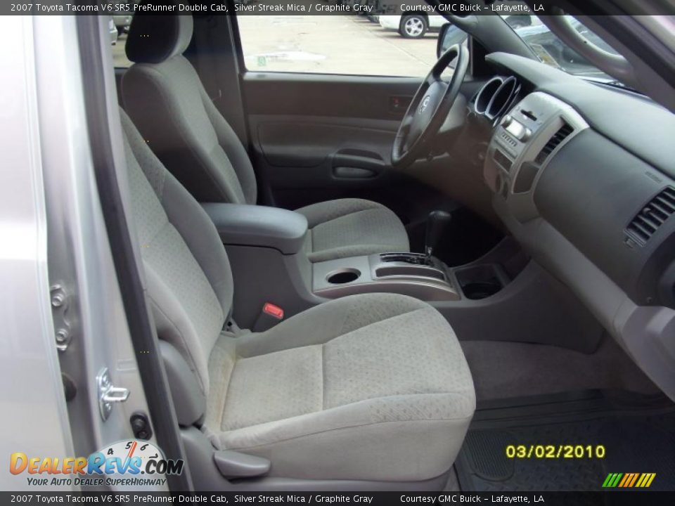 2007 Toyota Tacoma V6 SR5 PreRunner Double Cab Silver Streak Mica / Graphite Gray Photo #12